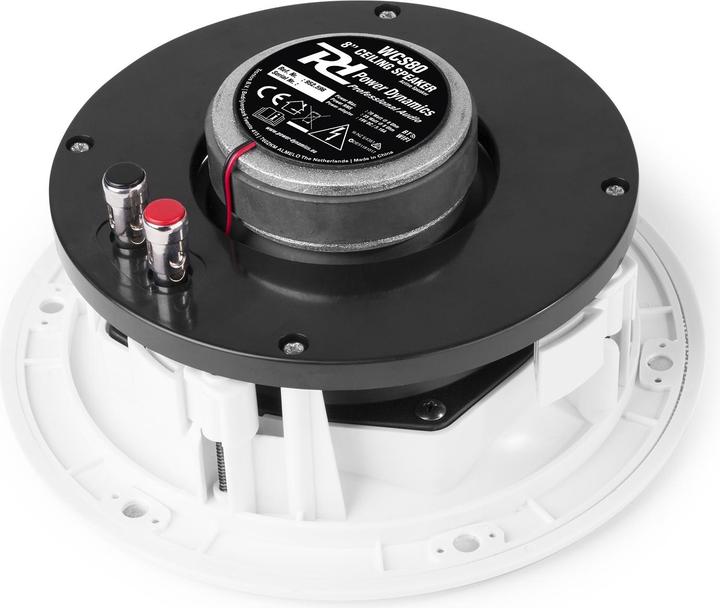Immagine prodotto Power Dynamics WCS80 set di altoparlanti da soffitto di 2, 2x 35W, bianco (Passivo)