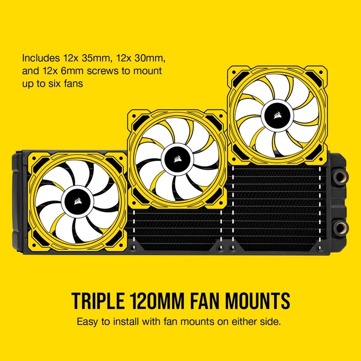 Actual product image Corsair Hydro X Series XR7 360mm (120 mm)