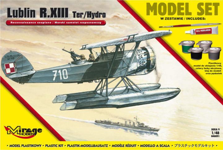 Actual product image Mirage Hobby Lublin R.XIII Ter/Hydro Reconnaissance s seaplane (Model Set)