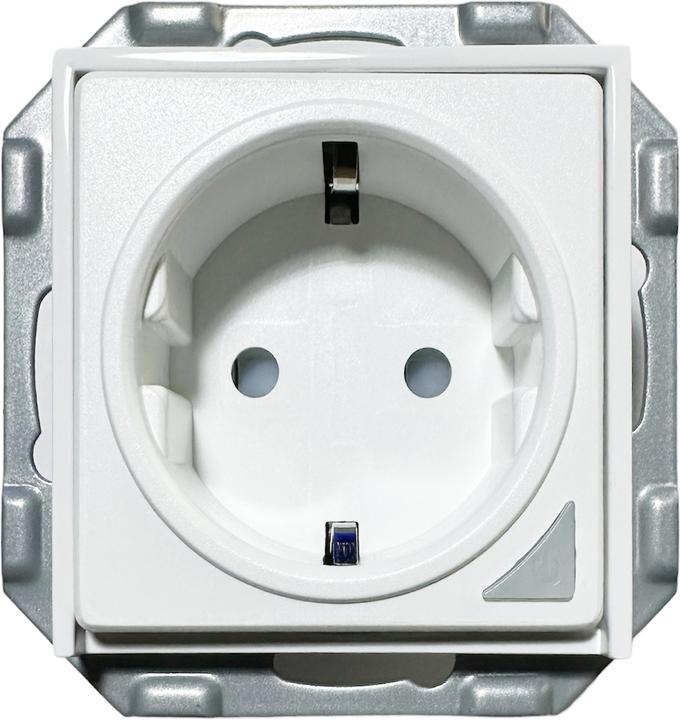 PowerRay WiFi Smart Socket PR-SSO-01, Steckdose ohne Rahmen mit 5,5 x 5,5 cm Adapter, weiss, OVP