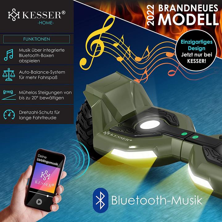 Actual product image Kesser Hoverboard Carbon
