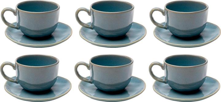 Kare Design Kaffeetasse Organic Türkis (6/tlg.) (6x)