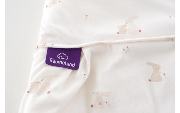 Actual product image Träumeland Baby all-year sleeping bag Hophop Bunny size 56/62 (62 cm, 2.5 TOG, All-season)