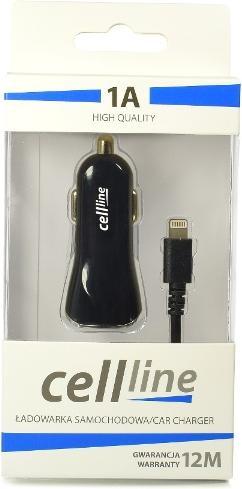Actual product image Beline Ład. sam. Cellline 1xUSB + lightning 1A czarna/black iPhone 6