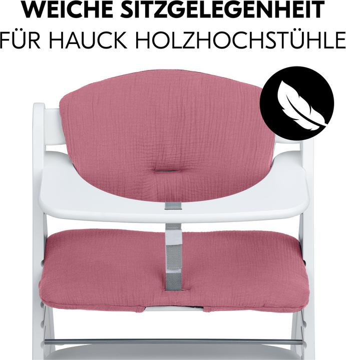 Actual product image Hauck Alpha+ Highchair Pad Berry