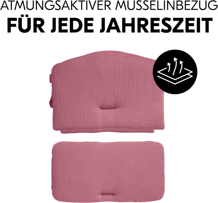 Actual product image Hauck Alpha+ Highchair Pad Berry