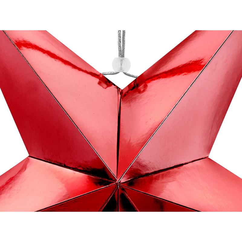 Thumbnail - Partydeco Roter Papierstern (70cm)