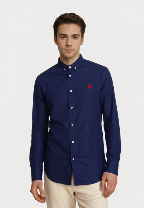 Immagine prodotto U.S. Polo Hemd Leinenhemd Button Down Linenshirt (M)