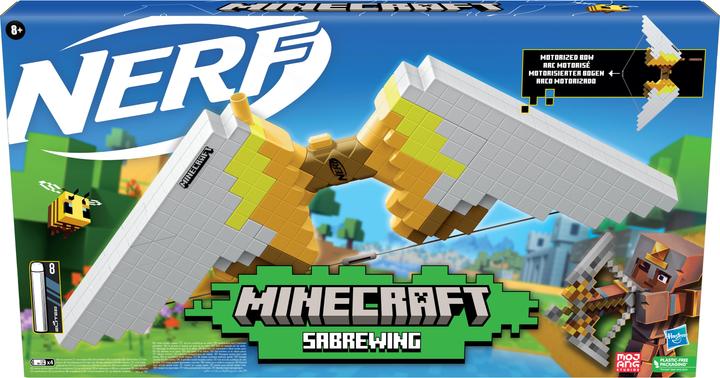Produktbild Nerf Minecraft motorisierter Sabrewing Bogen feuert Darts