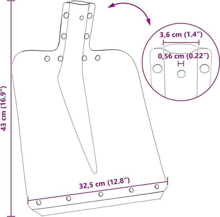 Actual product image vidaXL Moderne Schaufel
