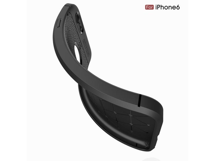 Actual product image Screenguard Apple iPhone 6/6S Case Leather Design TPU Cover (Apple iPhone 6)