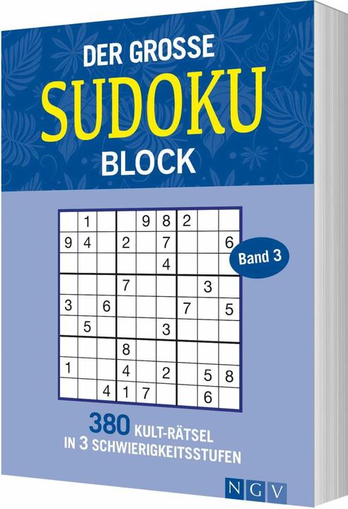 Der grosse Sudokublock Band 3 (German, Naumann & Göbel, 2019)