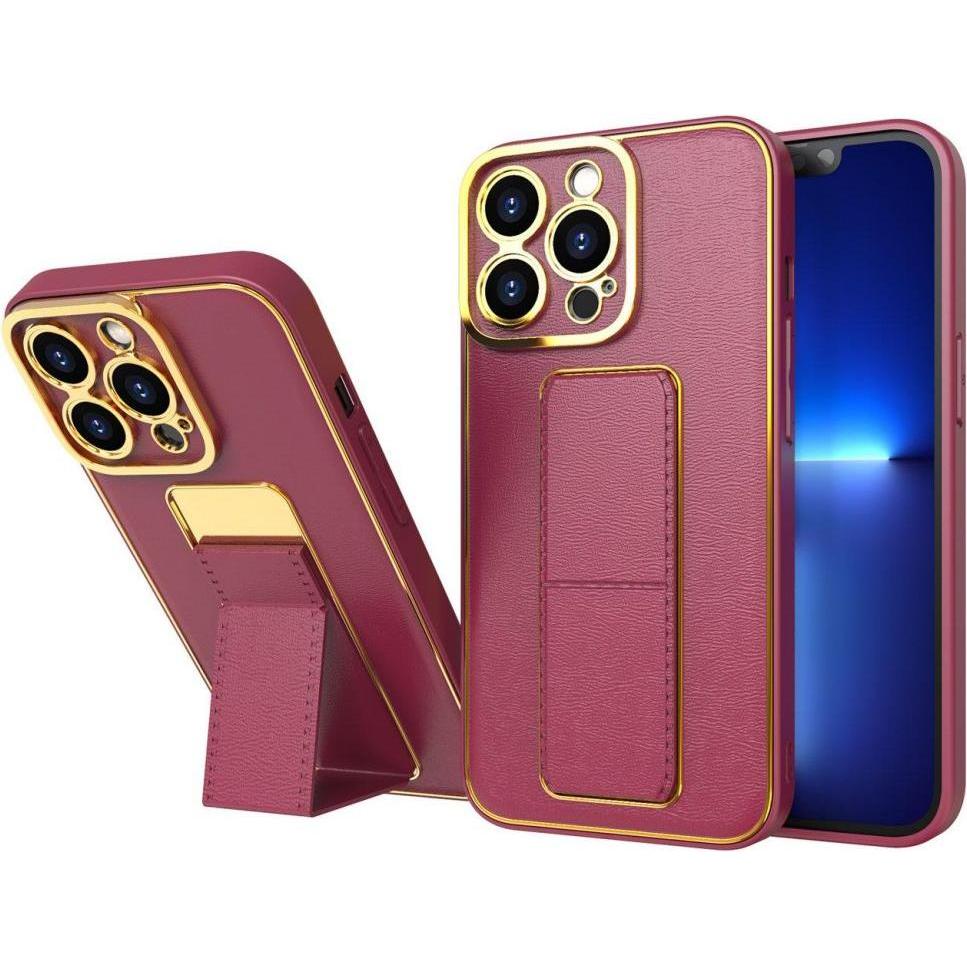 Hurtel New Kickstand Case case for iPhone 13 Pro Max with stand red (Apple iPhone 13 Pro Max), Smartphone Hülle, Rot