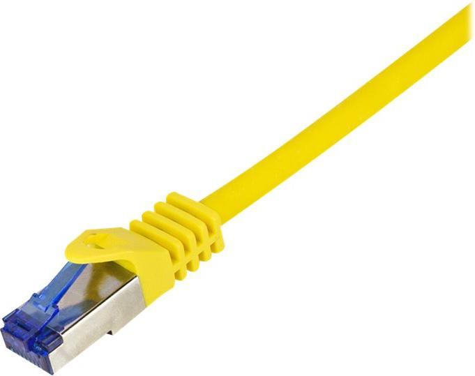 Image du produit LogiLink Câble de raccordement Ultraflex, Cat.6A, S/FTP, 1.5 m, jaune avecCat.7 raw cable, extra flexible & (S/FTP, CAT6a, 1.50 m)