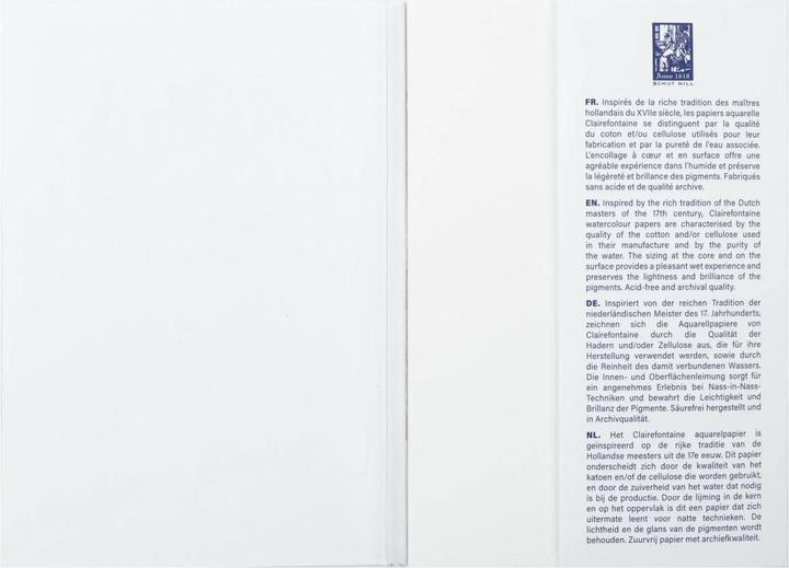 Actual product image Clairefontaine Assorted pad 12 wate rcolour papers 10x15 (200 g/m², 12 x)