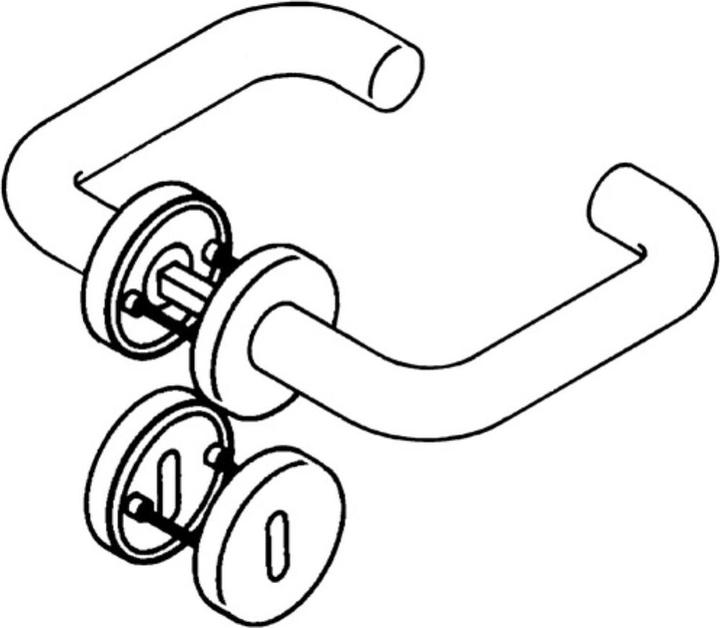 Immagine prodotto Hewi Set di rosette 111XAH01.130 Acciaio inox XA BB DIN sinistra/destra (Set di porte)