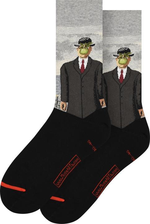 Actual product image MuseARTa Socks René Magritte - The Son of Man (Single pack, 40 - 46)