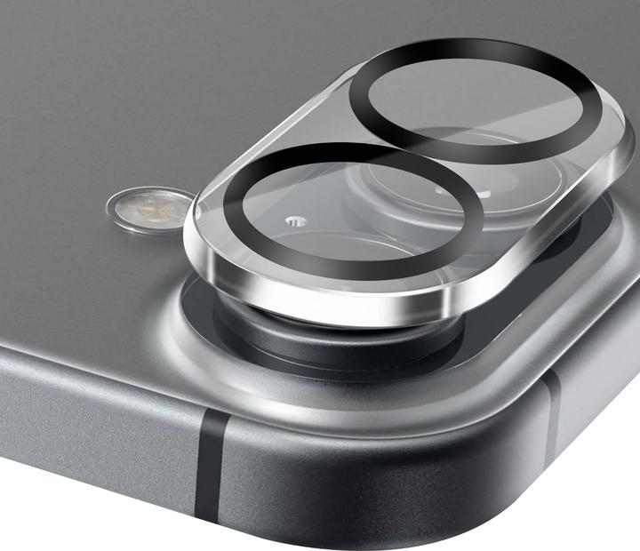 Immagine prodotto Crong Lens Shield - Vetro per la fotocamera e l'obiettivo dell'iPhone 16 / iPhone 16 Plus (1 pz., Apple iPhone 16, Apple iPhone 16 Plus)