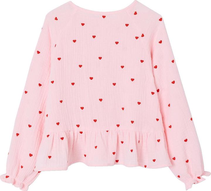 Immagine prodotto Vertbaudet Musselinbluse Mädchen mit Knopfverschluss (128)