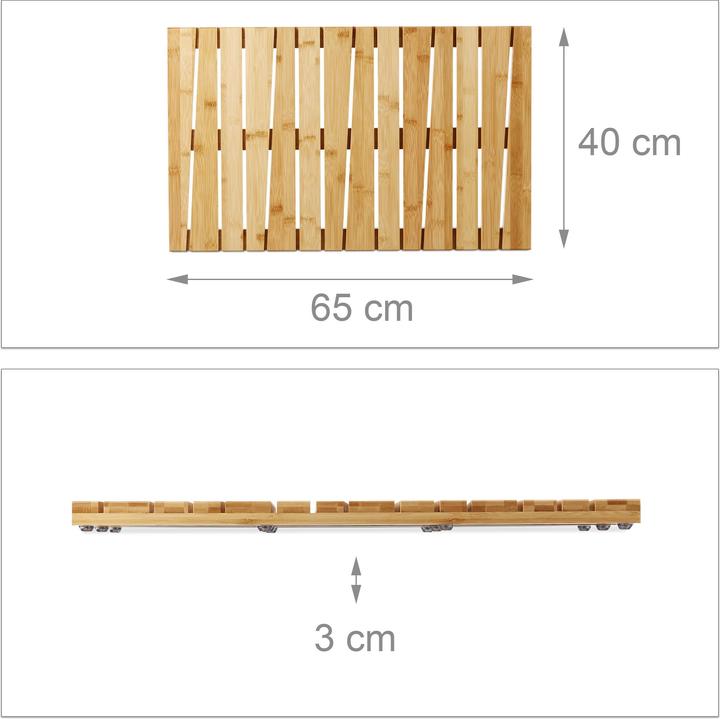 Produktbild Relaxdays Bambusmatte (65 x 40 x 3 cm)