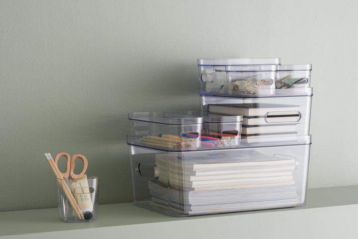 Produktbild Smartstore Deckel für Aufbewahrungsbox COMPACT CLEAR SLIM transparent, Masse: (B)286 x (T)96 x (H)23 mm, Materi (9.80 cm, 0.51 l)