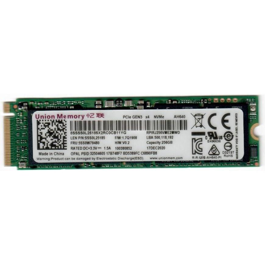 Lenovo 256G,M.2,2280,PCIe3x4,UM,OPAL (256 GB, M.2 2280), SSD