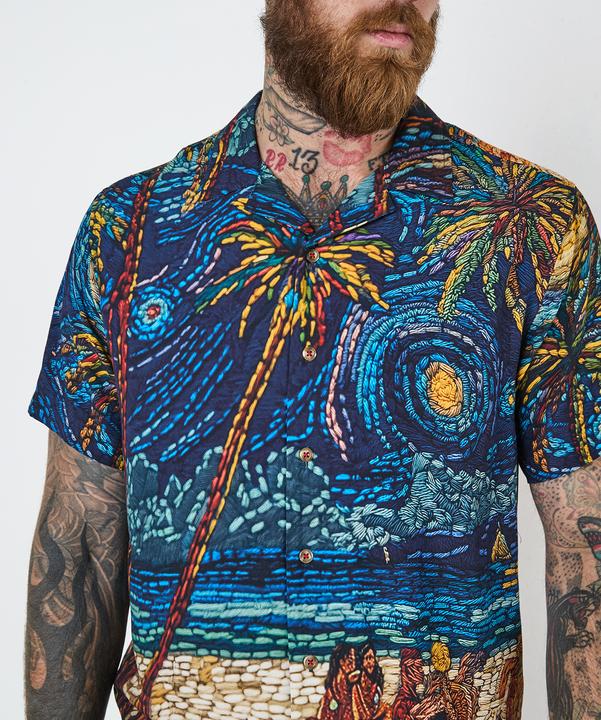 Produktbild Joe Browns Beach Mosaic Print Revere Collar Shirt (M)
