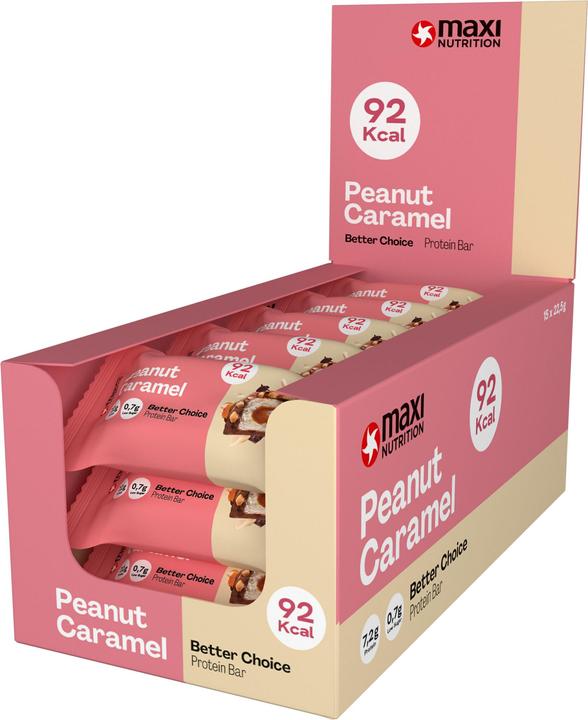 Actual product image Maxi Nutrition Riegel Better Choice Peanut Caramel, 15x 23g (15 pcs., 22.50 g)