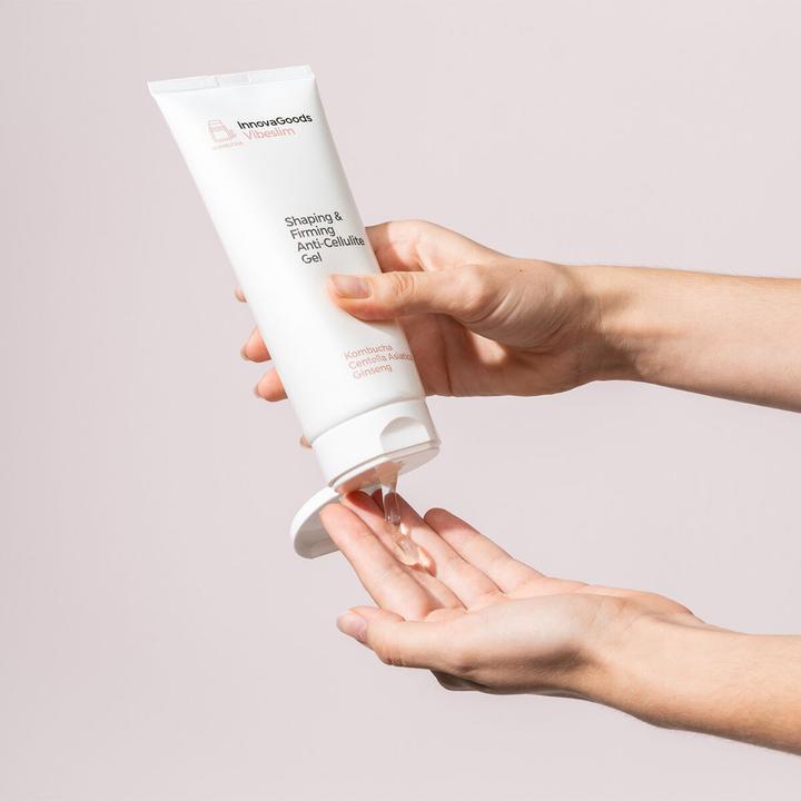 Actual product image InnovaGoods Firming and modelling anti-cellulite gel Kombucha Vibeslim 200 ml (Body gel, 200 ml)