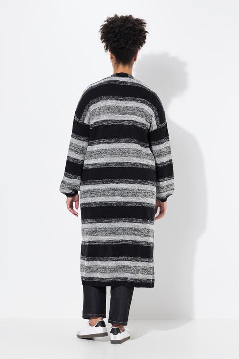Immagine prodotto Janet & Joyce Strickjacke, extra lang, offene Form, Blockstreifen (54)