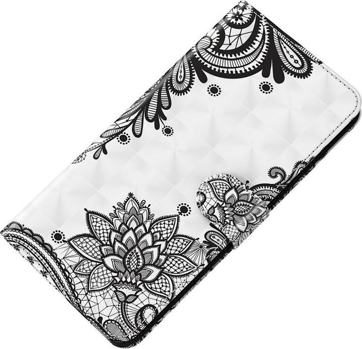 Produktbild Cover-Discount iPhone 13 mini - Etui Glitzer Effekt Blumen schwarz (Apple iPhone 13 mini)