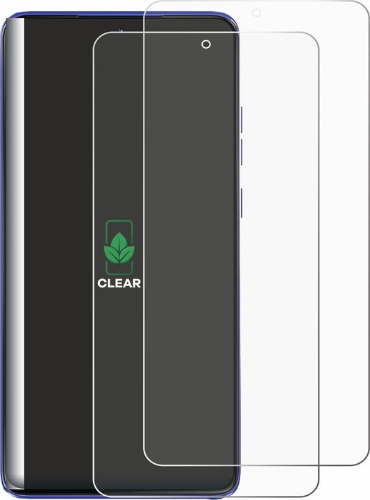 Actual product image ScreenLeaf Screen Protector sustainable Screen Protection, clear, anti-scratch (2 Piece, Motorola Moto G Stylus)