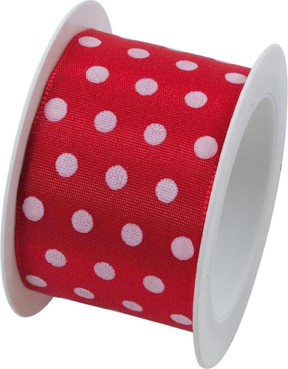 Produktbild Braun + Company Geschenkband Hot Spots 40 mm x 2 m, Rot (Geschenkband, 1 x)
