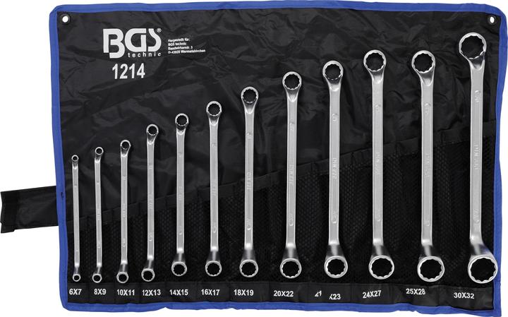 BGS Doppel-Ringschlüssel-Satz (30 mm, 18 mm, 11 mm, 12 mm, 20 mm, 19 mm, 27 mm, 15 mm, 13 mm, 25 mm, 6 mm, 21 mm, 7 mm, 14 mm, 8 mm, 10  mm, 23 mm, 22 mm, 17 mm, 28 mm, 9 mm, 16 mm, 24 mm, 26 mm, 29 mm)