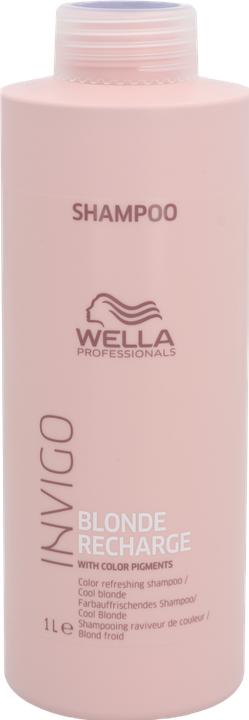 Produktbild Wella INVIGO Blonde Recharge Refreshing Shampoo Cool Blonde (1000 ml, Flüssiges Shampoo)