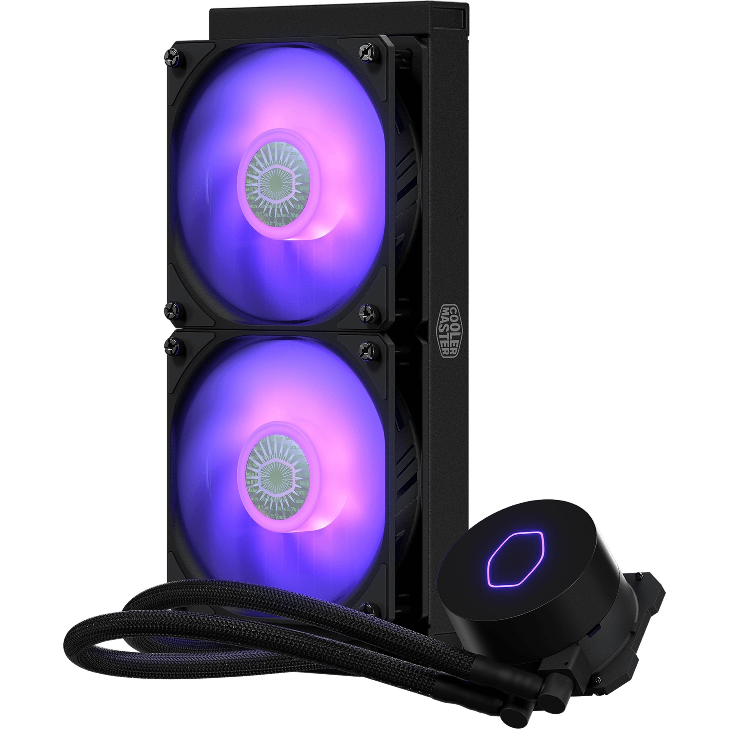 Thumbnail - Cooler Master MasterLiquid ML240L V2 RGB, CPU Wasserkühler, Schwarz