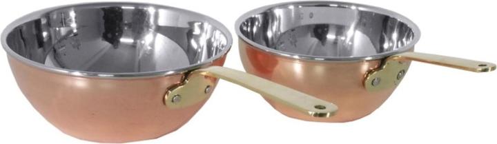 Contacto 14 cm copper/stainless steel wok (14 cm, Copper, Stainless steel)