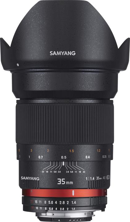 Samyang 35mm f/1.4 AS UMC Nikon F (Nikon DX, Nikon F, Plein format)