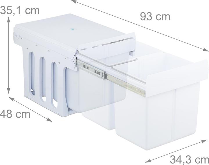 Image du produit Relaxdays Poubelle-encastrable-cuisine (30 l)