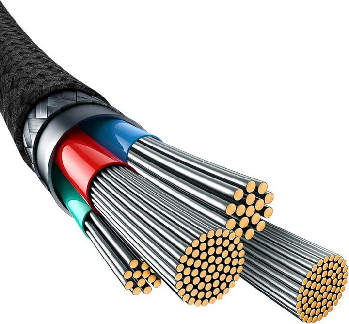 Actual product image Baseus Fast Charging Data Cable USB to USB-C, 100W, 1m - Black (1 m, 100 W)