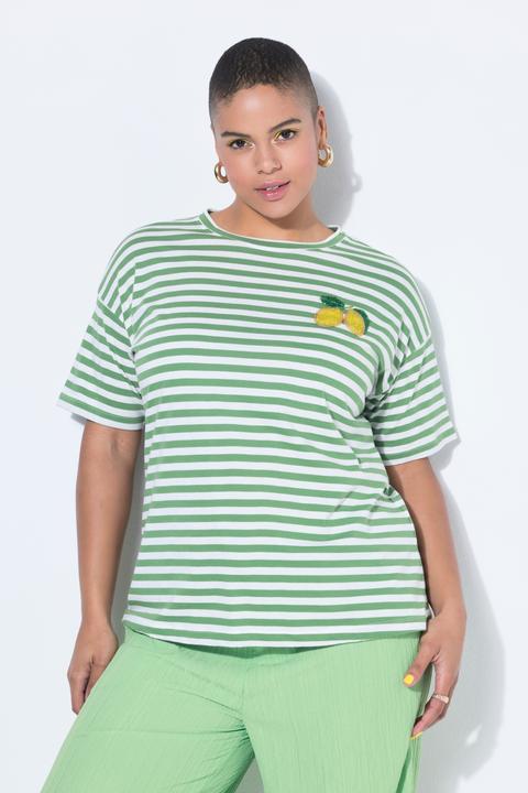 Produktbild Studio Untold T-Shirt, oversized, Ringel, Zitronen-Patch (42, 44)