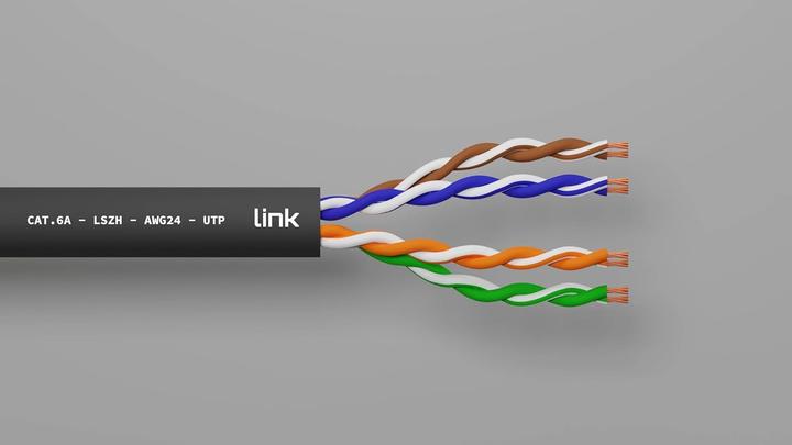 Actual product image hank network cable category 6a non (UTP, CAT6a, 100 m)