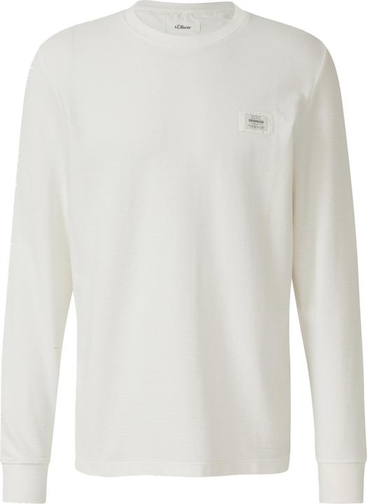 Produktbild s.Oliver T-Shirt Strukturiertes Longsleeve mit Ärmelbündchen (M)