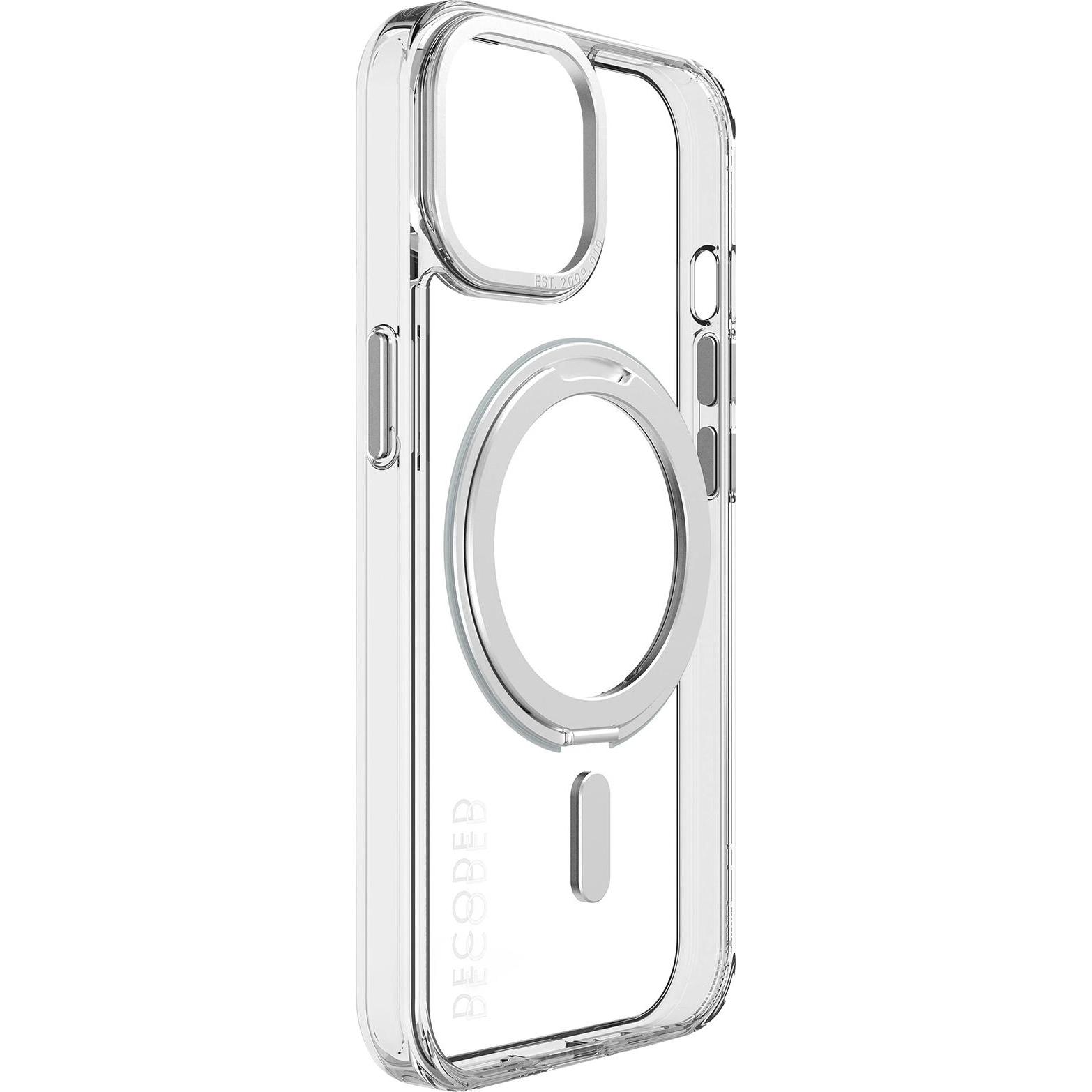 Thumbnail - Decoded Recycled Plastic Loop Stand Backcover iPhone 15 Transparant (Apple iPhone 15), Smartphone Hülle, Transparent