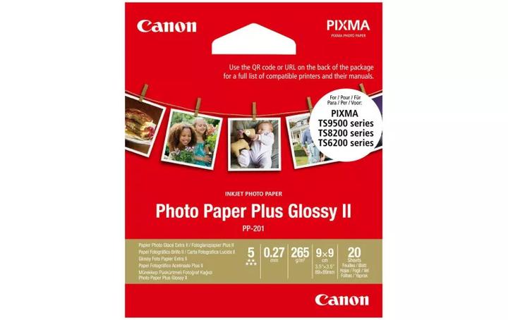 Produktbild Canon PP-201 (265 g/m², 9 x 9 cm, 20 x)