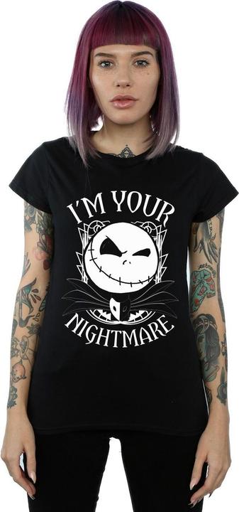 Actual product image Disney Womens/Ladies Nightmare Before Christmas Nightmare Cotton T-Shirt (XXL)
