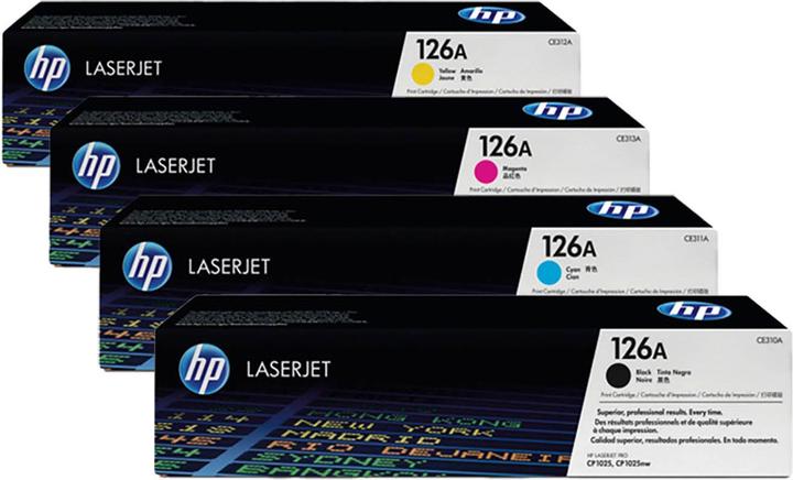 Actual product image HP Original CE310A-SET / 126A-SET Set with all four colours (C, FC, M, Y)
