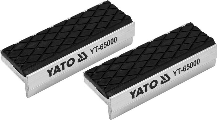 Actual product image Yato Professional vice protection jaws 75mm aluminium with soft coating YT-65000