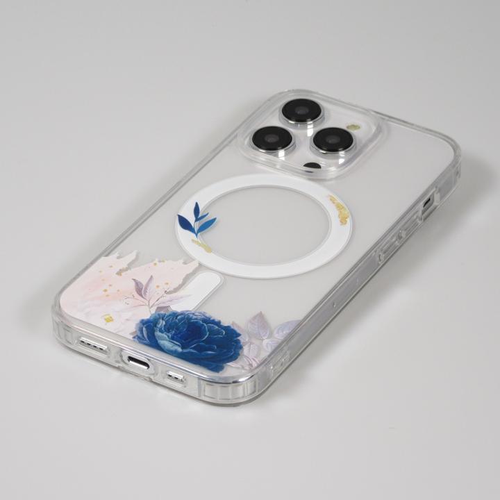 Actual product image PhoneLook Cover Rubber Silicone Stiff with MagSafe Blue Rose (Apple iPhone 15 Pro Max)