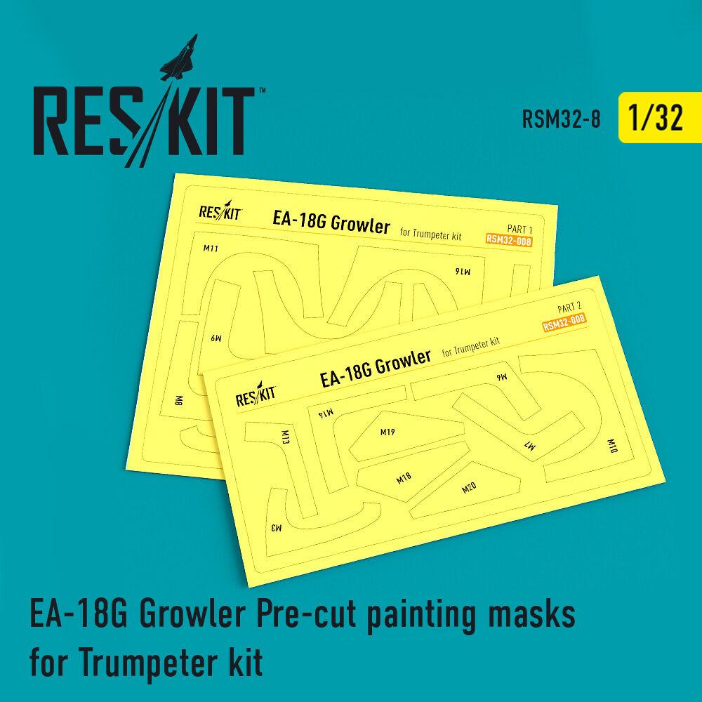 ResKit EA-18G Growler Pre-cut painting masks for Trumpeter kit